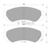 BOSCH 0 986 AB2 017 Brake Pad Set, disc brake